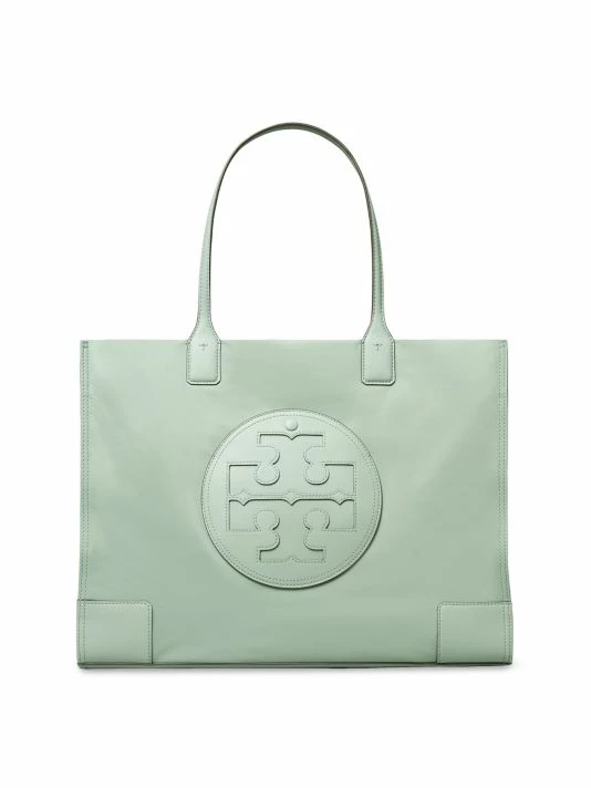 Tory Burch Tote Ella Logo Palm Leaf 1 Tory Burch Tote Ella Logo Palm Leaf