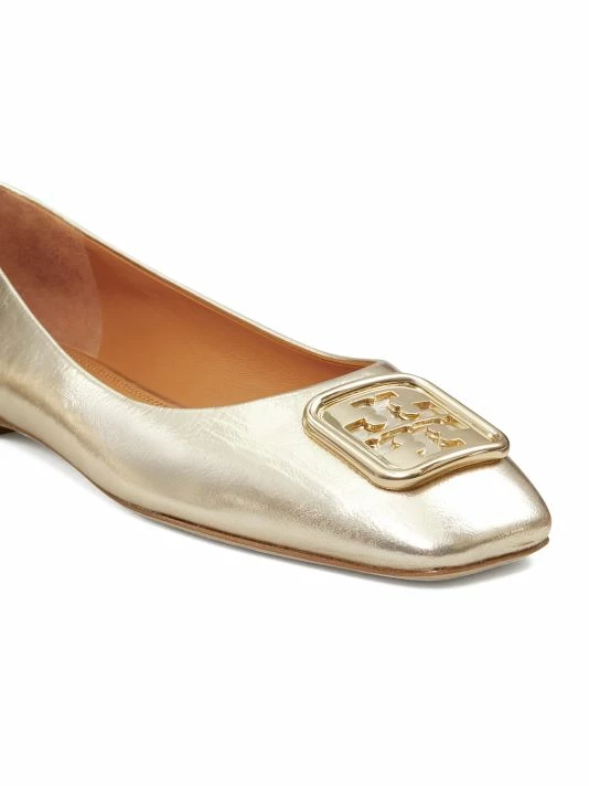 Tory Burch Flat Metallic Leather Ballet Georgia 5 Tory Burch Flat Metallic Leather Ballet Georgia - Image 5