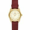 Tory Burch Watch Luggage Leather-Strap Ravello