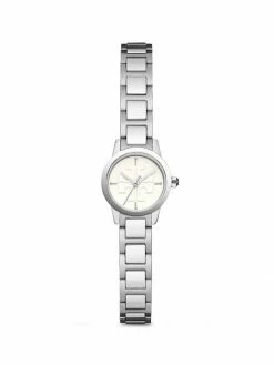 Tory Burch Gigi Silvertone Watch Bracelet