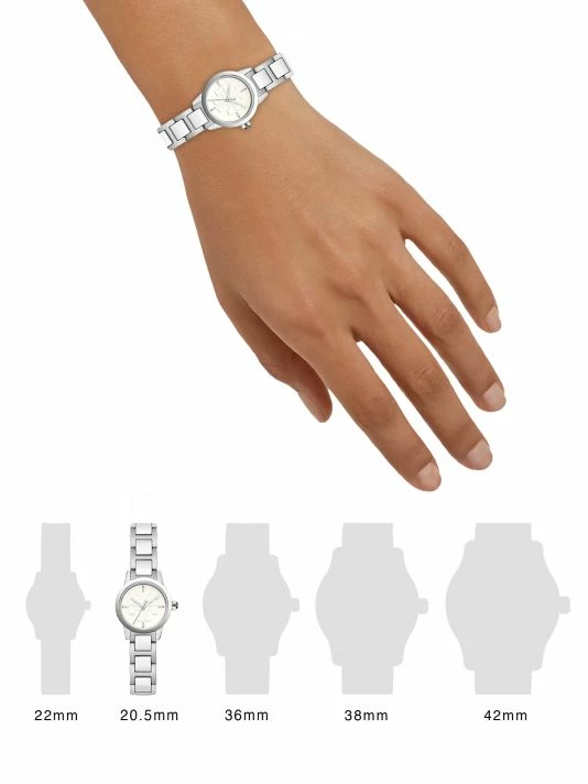 Tory Burch Gigi Silvertone Watch Bracelet 2 Tory Burch Gigi Silvertone Watch Bracelet - Image 2