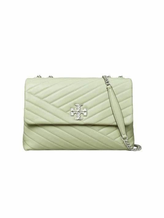 Tory Burch Shoulder Bag Leather Convertible New Chevron Kira Cream 8 Tory Burch Shoulder Bag Leather Convertible New Chevron Kira Cream - Image 8