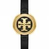 Tory Burch Watch The Miller Stainless Steel Leather Strap Goldtone