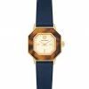 Tory Burch Watch Sawyer Stainless Steel Leather Strap Goldtone