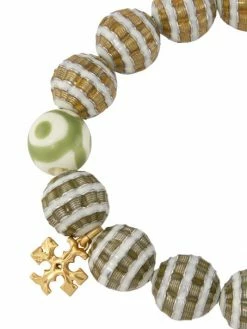 Tory Burch Bracelet Roxanne 18K-Gold-Plated Mixed-Media Stretch -Tory Burch Shop unnamed file 1833