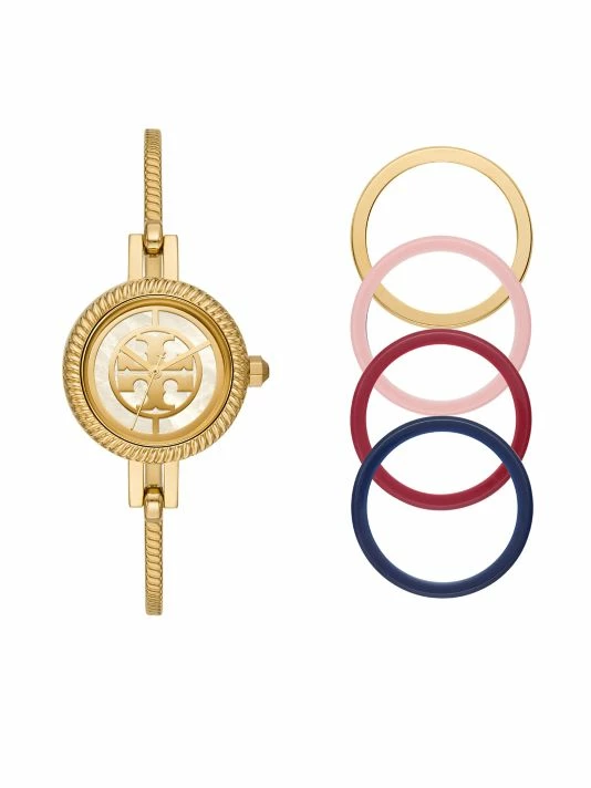 Tory Burch Set Watch Bangle Reva Stainless Steel Goldtone 4 Tory Burch Set Watch Bangle Reva Stainless Steel Goldtone - Image 4