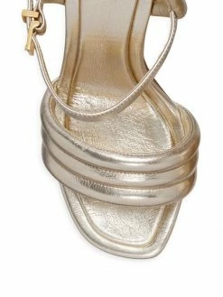 Tory Burch Sandal Leather Ankle-Strap Metallic Puffed Up -Tory Burch Shop unnamed file 1888
