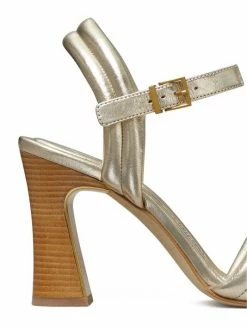 Tory Burch Sandal Leather Ankle-Strap Metallic Puffed Up -Tory Burch Shop unnamed file 1890