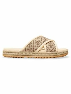 Tory Burch Sandal T-Monogram Jacquard Espadrille Slide