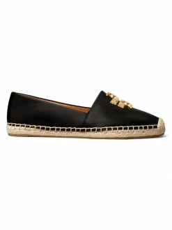 Tory Burch Espadrille Perfect Black Eleanor Leather