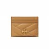 Tory Burch Card Case Kira Chevron Leather Pine Forest