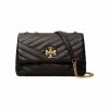 Tory Burch Shoulder Bag Kira Chevron Leather Black