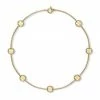 Tory Burch Miller Necklace Goldplated Logo Stud