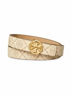 Tory Burch Belt T Monogram Leather
