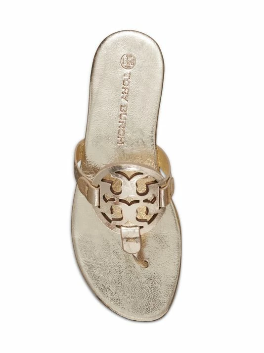 Tory Burch Miller Sandal, Leather Soft Metallic 4 Tory Burch Miller Sandal, Leather Soft Metallic - Image 4