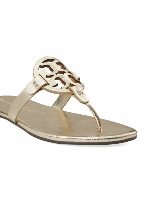 Tory Burch Miller Sandal, Leather Soft Metallic 5 Tory Burch Miller Sandal, Leather Soft Metallic - Image 5