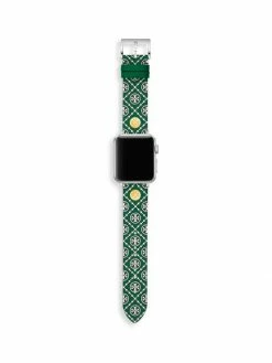 Apple® Tory Burch Watch Medallion Strap/38Mm Leather 40Mm Logo-Print Green -Tory Burch Shop unnamed file 2100