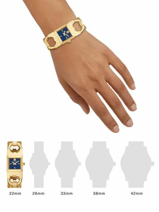 Tory Burch Watch The Gemini Stainless Steel Two-Tone Two-Hand Double T-Link 2 Tory Burch Watch The Gemini Stainless Steel Two-Tone Two-Hand Double T-Link - Image 2