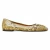 Tory Burch Flat Leather Ballet Georgia Snake-Print