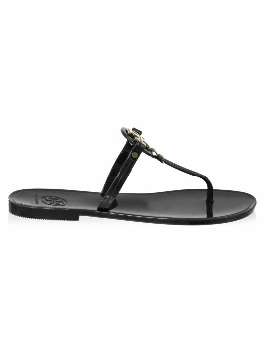 Tory Burch Sandal Mini Miller Jelly Thong Black 7 Tory Burch Sandal Mini Miller Jelly Thong Black - Image 7