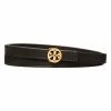 Tory Burch Belt Logo Skinny Black