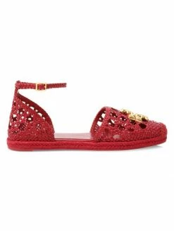 Tory Burch Espadrille Sandal Eleanor Woven Leather D'Orsay Tory Red -Tory Burch Shop unnamed file 2234