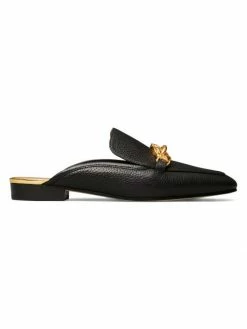 Tory Burch Jessa Loafer Perfect Black Leather Horsebit Backles