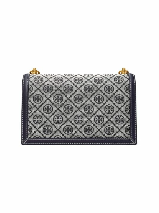 Tory Burch Bag T Monogram Jacquard Crossbody Hazelnut 4 Tory Burch Bag T Monogram Jacquard Crossbody Hazelnut - Image 4