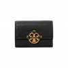 Tory Burch Wallet Miller Leather Mini Brown