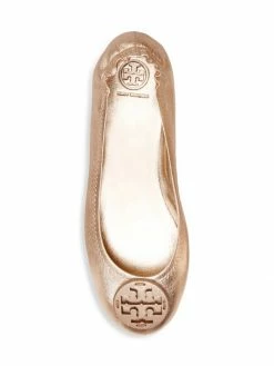 Tory Burch Minnie Flat Leather Ballet Metallic -Tory Burch Shop unnamed file 2359