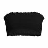 Tory Burch Bikini Top Costa Bandeau Smocked Black