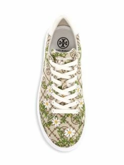 Tory Burch Sneaker T Monogram Floral-Embroidered Howell 10 Tory Burch Sneaker T Monogram Floral-Embroidered Howell -Tory Burch Shop unnamed file 2375