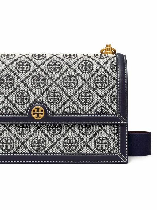 Tory Burch Bag T Monogram Jacquard Crossbody Hazelnut 5 Tory Burch Bag T Monogram Jacquard Crossbody Hazelnut - Image 5