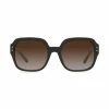 Tory Burch Sunglass 56Mm Square Gold Black