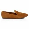 Tory Burch Smoing Slipper Suede Black Ruby