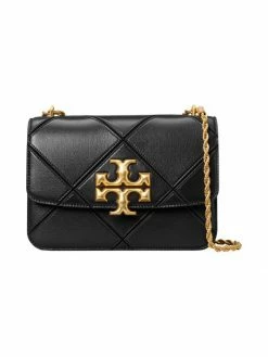 Tory Burch Shoulder Bag Eleanor Leather Quilted Black