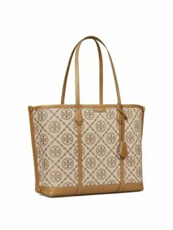Tory Burch Tote Perry T Monogram Jacquard Triple-Compartment Hazelnut -Tory Burch Shop unnamed file 249