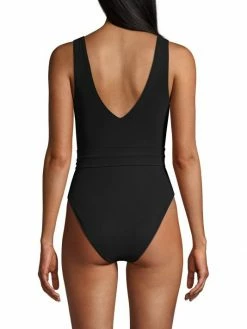 Tory Burch Swimsuit One-Piece Plunge Belted Miller -Tory Burch Shop unnamed file 2501