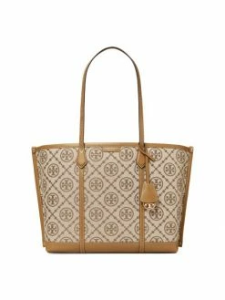Tory Burch Tote Perry T Monogram Jacquard Triple-Compartment Hazelnut -Tory Burch Shop unnamed file 251