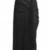 Tory Burch Wrap Skirt Poplin Fringe