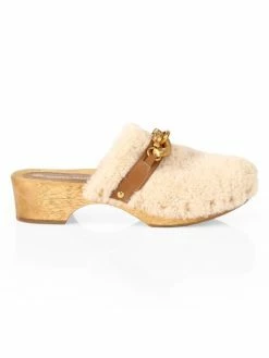Tory Burch Jessa Shearling Clogs