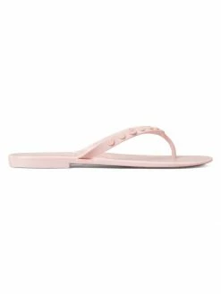 Tory Burch Sandal Thong Jelly New Ivory Studded