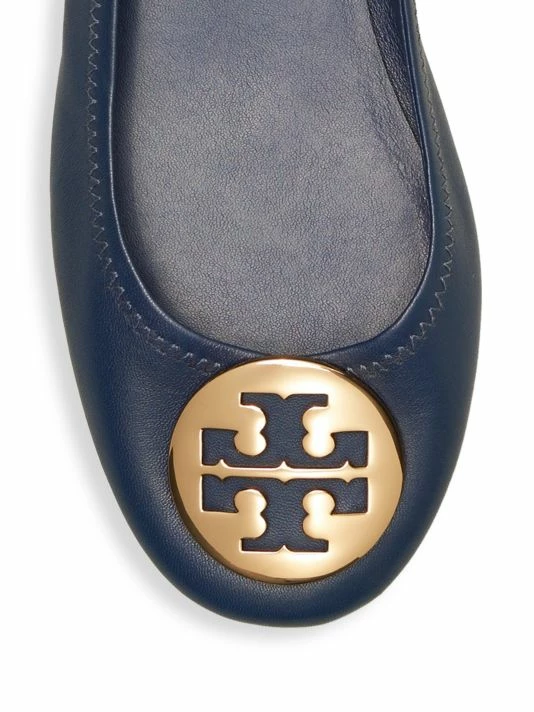 Tory Burch Minnie Flat Leather Ballet Perfect Black 4 Tory Burch Minnie Flat Leather Ballet Perfect Black - Image 4