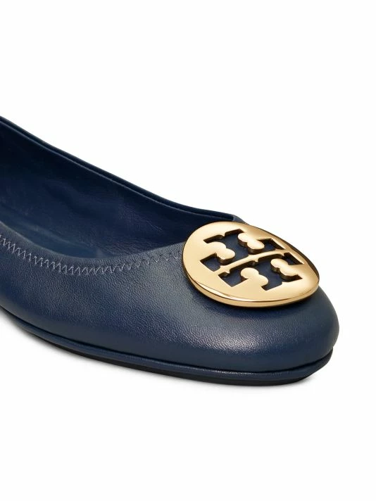 Tory Burch Minnie Flat Leather Ballet Perfect Black 6 Tory Burch Minnie Flat Leather Ballet Perfect Black - Image 6