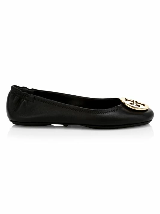 Tory Burch Minnie Flat Leather Ballet Perfect Black 7 Tory Burch Minnie Flat Leather Ballet Perfect Black - Image 7
