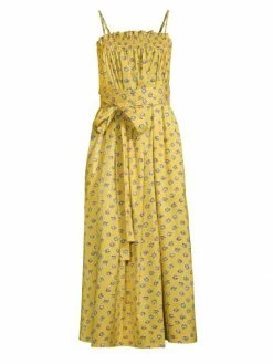 Tory Burch Floral Midi-Dress