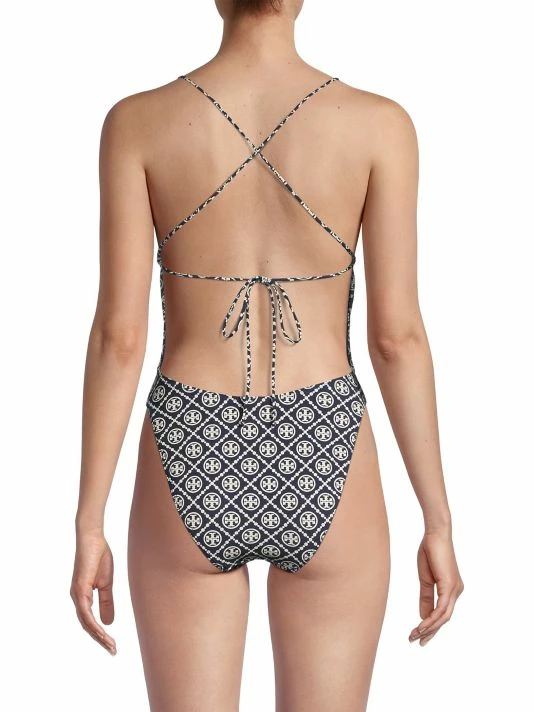 Tory Burch Swimsuit Monogram Logo One-Piece 5 Tory Burch Swimsuit Monogram Logo One-Piece - Image 5