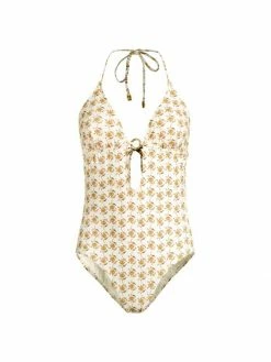 Tory Burch Swimsuit One-Piece Ring Floral