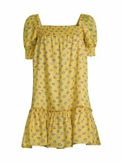 Tory Burch Dres Mini Smocked Floral