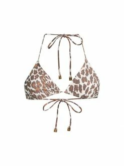 Tory Burch Bikini Top Leopard-Print Triangle